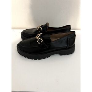 Sam & Libby Chunky Remi Platform Loafer Gold Chain Y2K 90s Style Size 9.5 NEW‎
